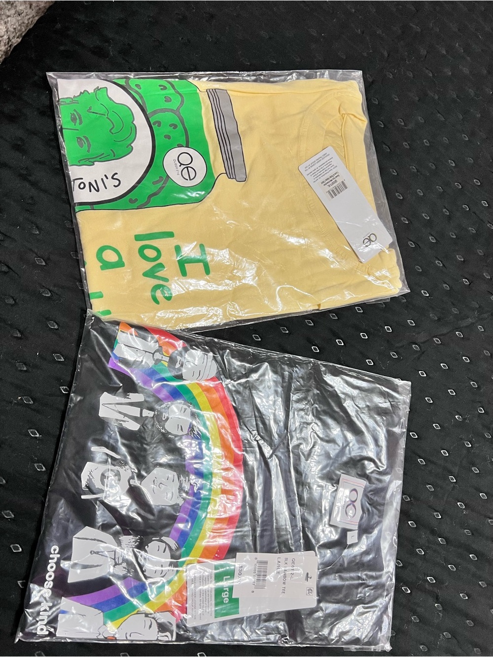 Queer Eye Black Tee with Rainbow "Choose Kind" Graphic - 2 Pack